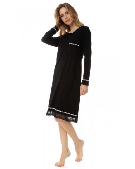 Minerva  Γυναικείο Μακρυμάνικο Νυχτικό 90-51923