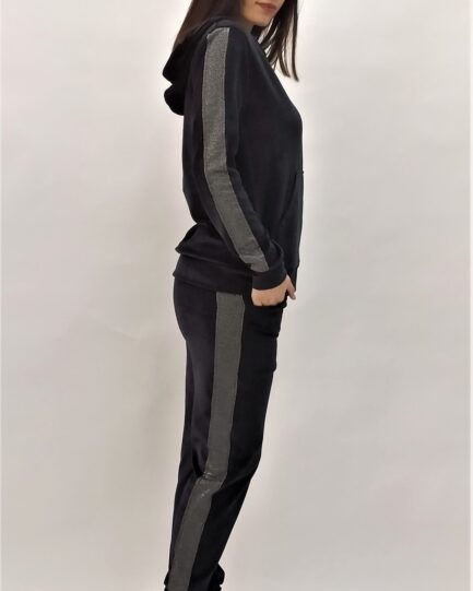 Billy’s Fashion Women’s Velvet Set – Black 21592