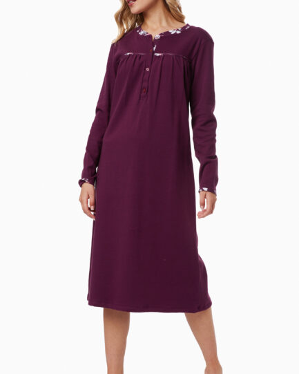 Minerva Γυναικεία Μακριά Νυχτικιά με πατιλέτα 90-52040