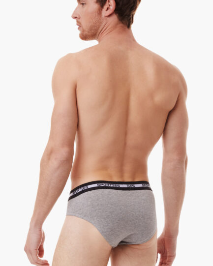 Minerva Sporties Γκρι / Μαύρο Ανδρικό Slip 2τμχ 96-29403