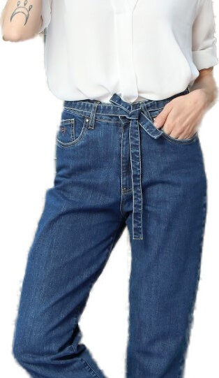 Tresor Γυναικείο Ψηλόμεσο Τζιν Mom Fit Luisa 7419