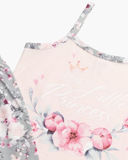 Minerva Roses Παιδική Πιτζάμα με ραντάκι 90-61961