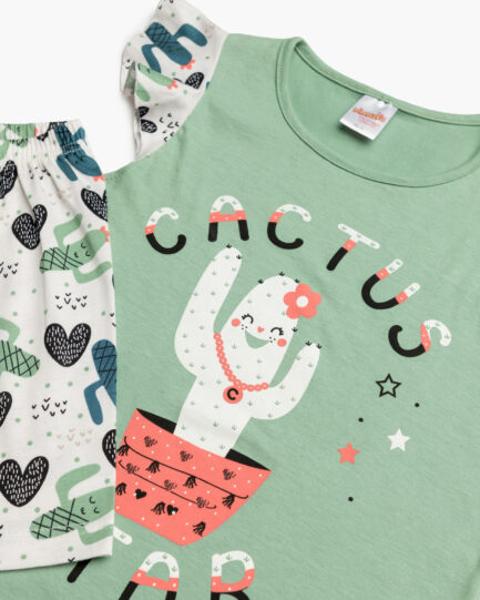 Minerva Cactus Αμάνικη Κοντομάνικη Παιδική Πιτζάμα 90-61962