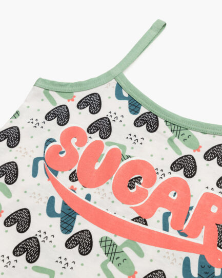 Minerva Cactus Παιδικό Νυχτικό με Ραντάκι 90-61963