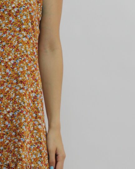 Αμάνικο Φορεματάκι Floral με Κουμπιά Billy’s Fashion 22019