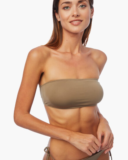 Minerva Cuba Bandeau Μπικίνι Πάνω Χακί 90-9085B