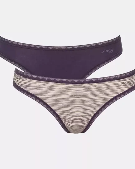 Sloggi Γυναικεία Εσώρουχα Brazil Οργανικό Βαμβάκι Σετ 2τεμαχίων 10207355