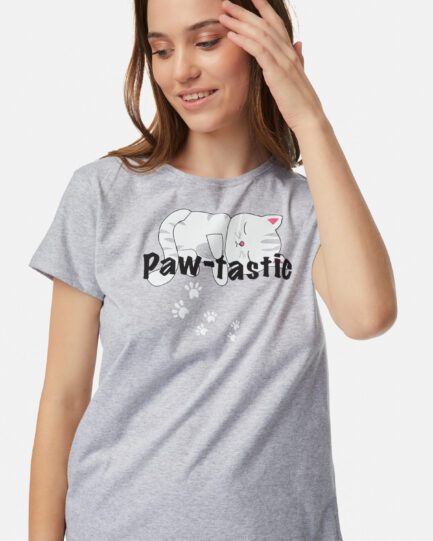 Minerva Γυναικείο Σετ Πιτζάμας Κοντό Μανίκι 90-52347