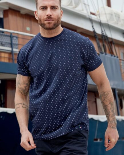 Visconti Patterned T-Shirt Blue 2710-3