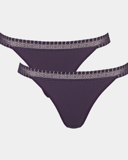 Sloggi Go Ribbed Tanga Briefs 2 Pcs 10213180