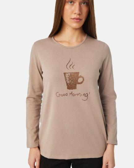 Minerva Μονόχρωμη Γυναικεία Πιτζάμα 90-52421