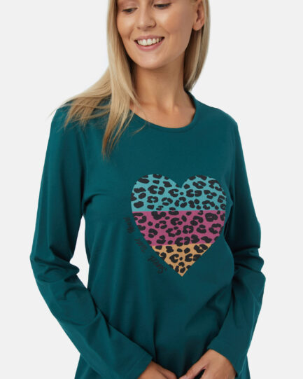 Minerva Μονόχρωμη Γυναικεία Πιτζάμα 90-52421