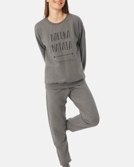 Minerva Φούτερ Γυναικεία Πυτζάμα 90-52461