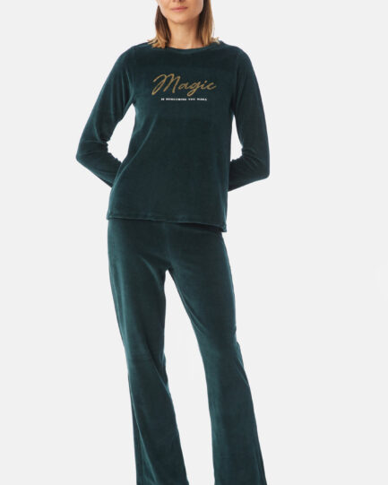 Minerva Βελούδινη Γυναικεία Πιτζάμα 90-52483