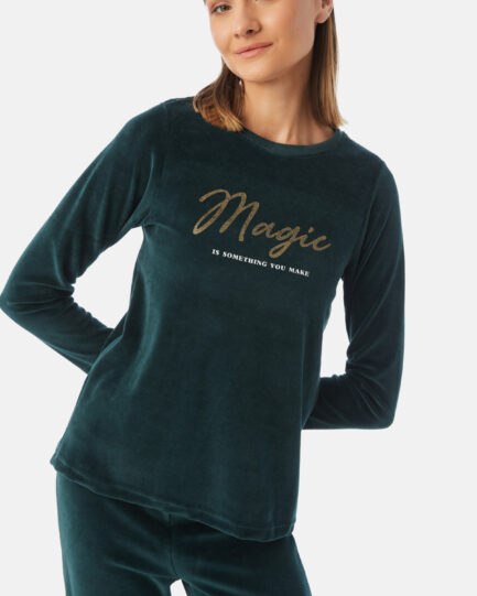 Minerva Βελούδινη Γυναικεία Πιτζάμα 90-52483