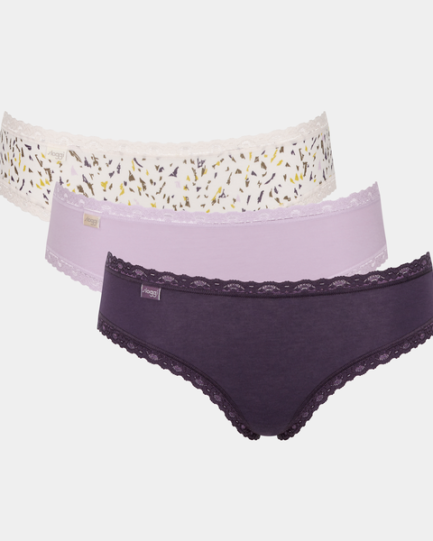 Sloggi Βαμβακερά εσώρουχα Hipster 24/7 Weekend Σετ 3 τεμαχίων 10198269