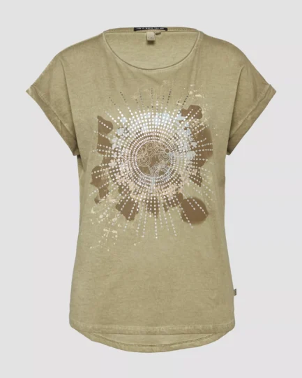 s.Oliver Top in a garment-washed look with a front print 2162987