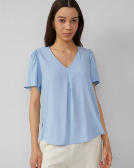 s.Oliver Feminine short sleeve blouse made from viscose 2163525