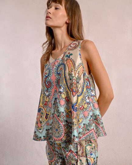 Molly Bracken Αμάνικη Μπλούζα Σατέν LAB152DE