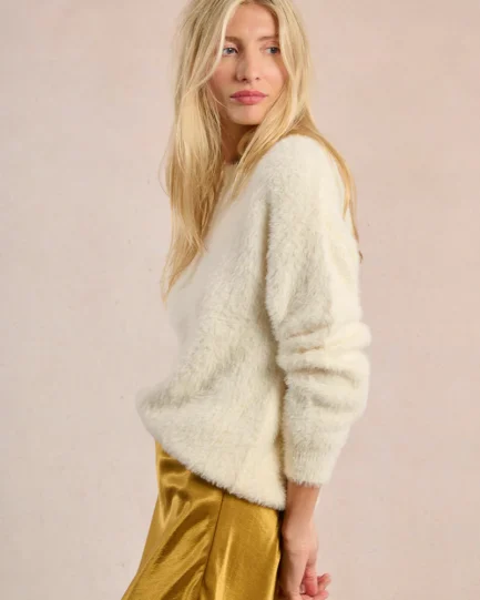 Molly Bracken Fluffy Knitted Sweater LA1598DH