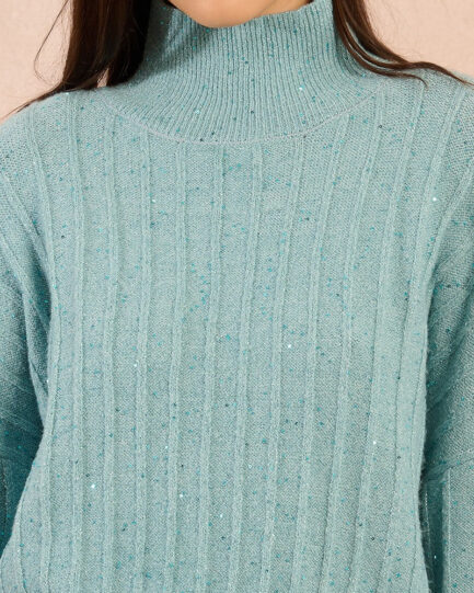 Molly Bracken High-neck Knitted Sweater T1662DN