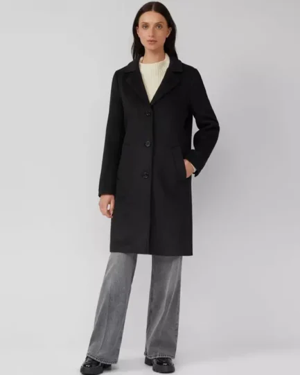 s.Oliver Wool blend coat with a lapel collar 2166594