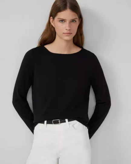 s.Oliver Soft fine knit jumper with rolled edges 2168768