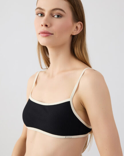 Minerva Fulani Ribbed Bralette Bikini Top 90-9203B