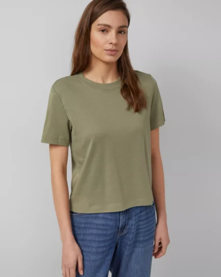 S. Oliver Cropped T-shirt made of interlock jersey 2161660