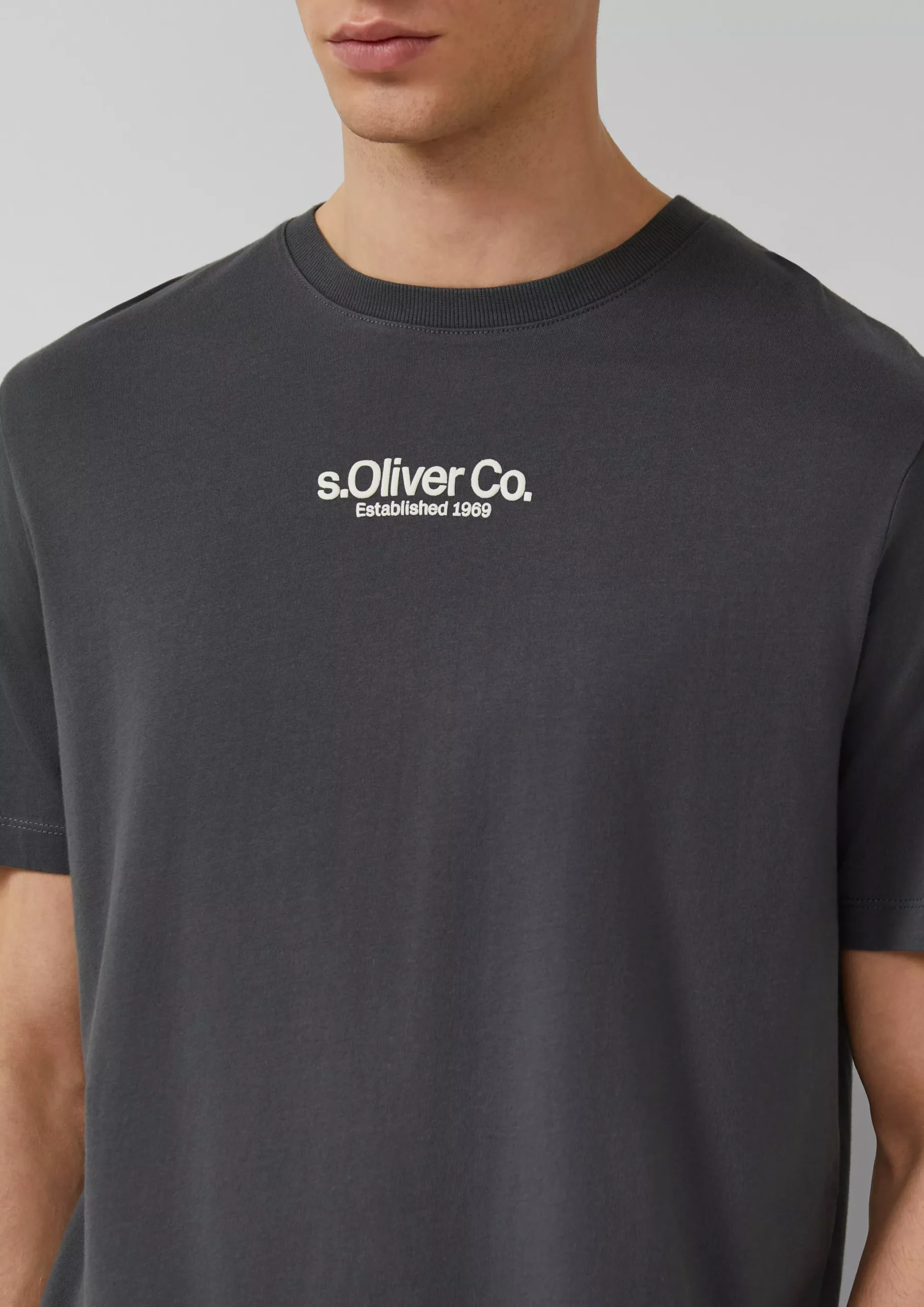 S Oliver T-shirt with crew neck and logo print 2173612 - Image 2