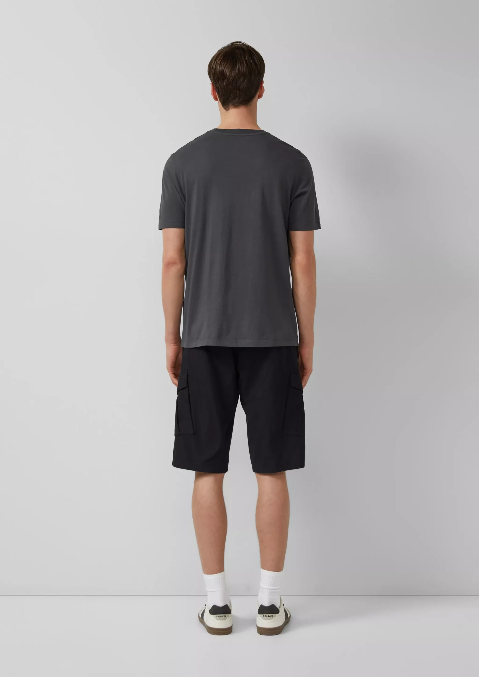 S Oliver T-shirt with crew neck and logo print 2173612 - Image 3