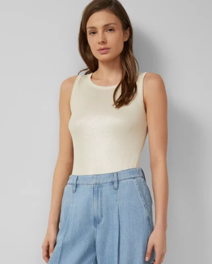 S. Oliver Shimmer Beige Top 2176274