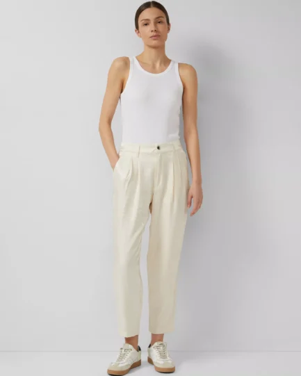 s.Oliver Barrel-leg Pants Shiny Satin 2176789