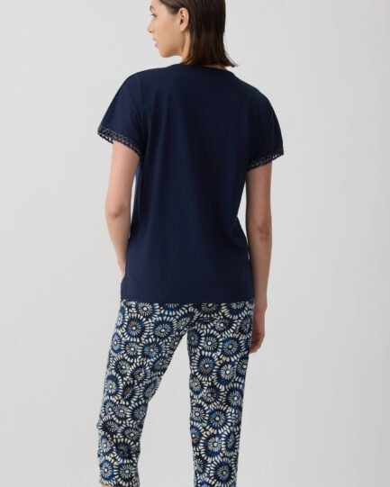 Minerva Boheme Short Sleeve Capri Women’s Pyjama Set 53216