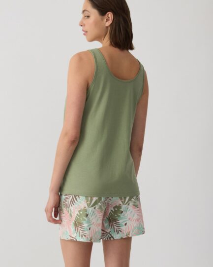 Minerva Summer Women’s Pyjama Set Khaki 53258