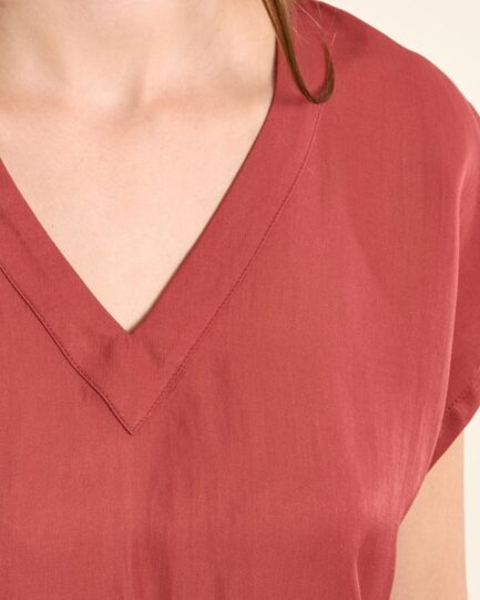 Molly Bracken Basic T-shirt Terracotta LA1895EP