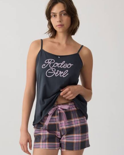 Minerva Rodeo Girl Sleeveless Strappy Women’s Pyjama Set 53239