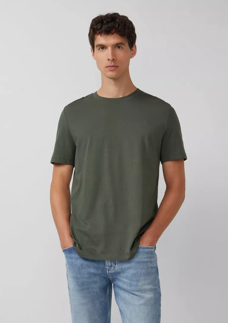 S Oliver T-shirt with logo print 2057430 - Image 4