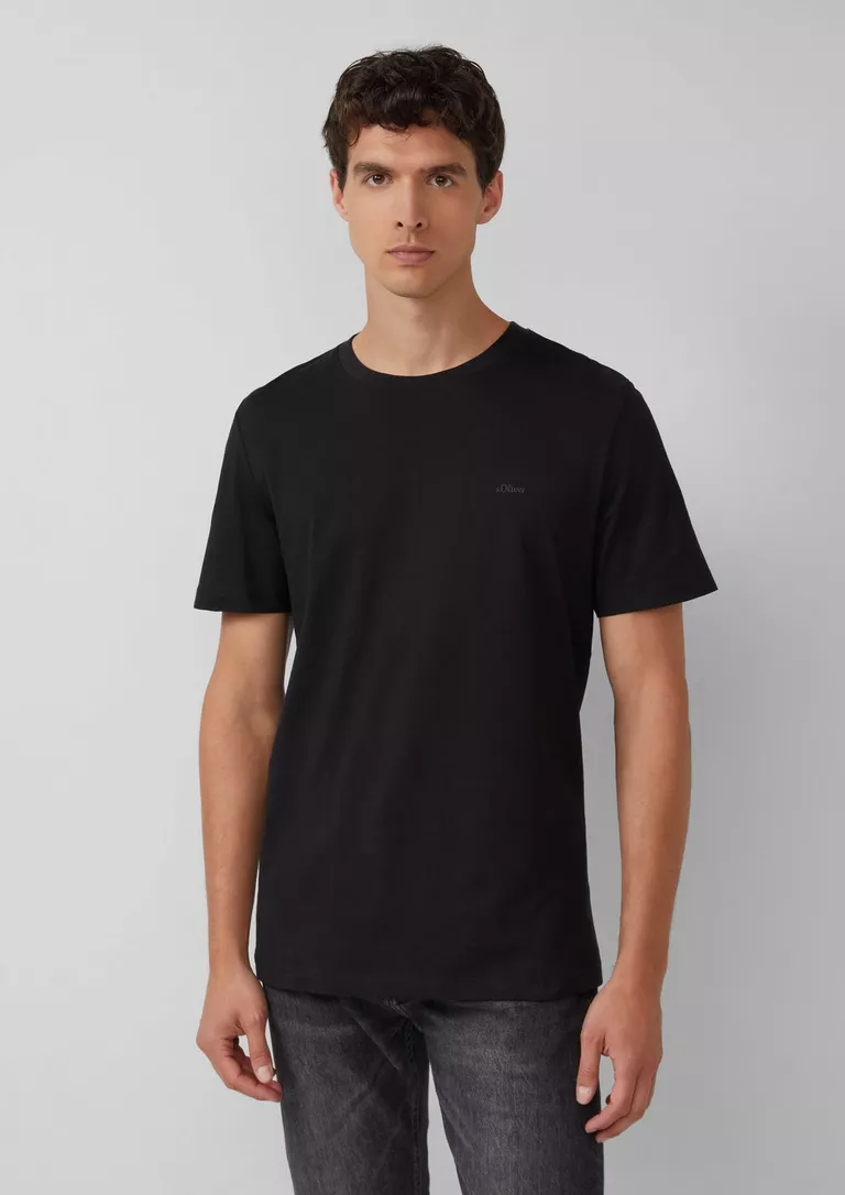 S Oliver T-shirt with logo print 2057430 - Image 6