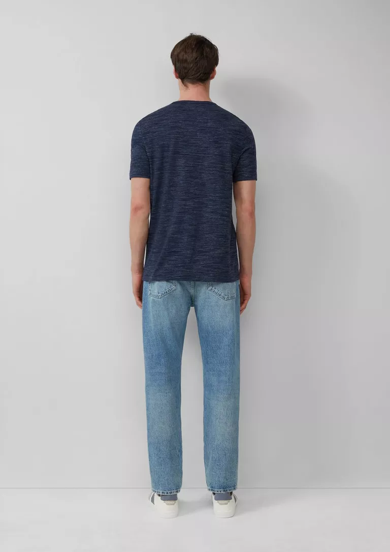 S Oliver Melange T-shirt with logo lettering 2161564 - Image 4