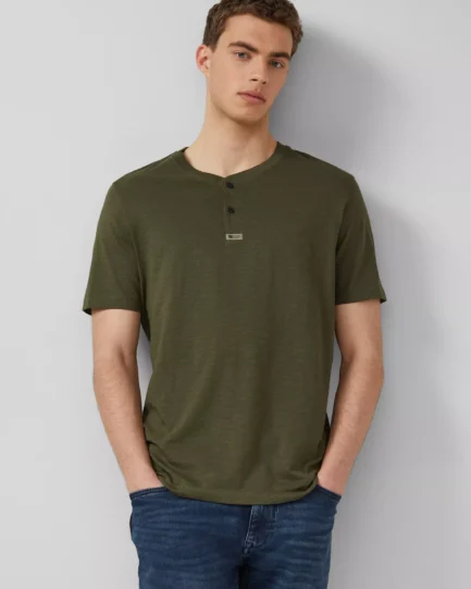 S Oliver Henley shirt in flame yarn structure 2176157